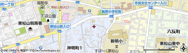 朝日生命保険相互会社　埼玉西支社東松山営業所周辺の地図