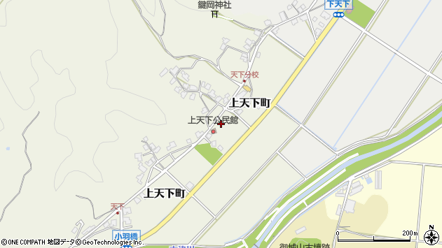 〒910-3633 福井県福井市上天下町の地図
