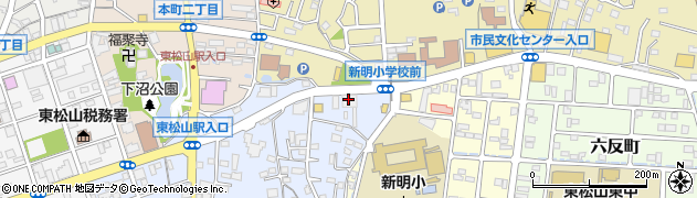 東松山青果市場周辺の地図
