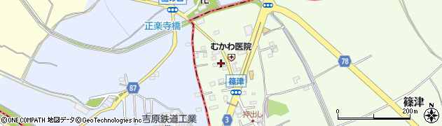 埼玉県白岡市篠津21周辺の地図