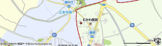 埼玉県白岡市篠津25周辺の地図