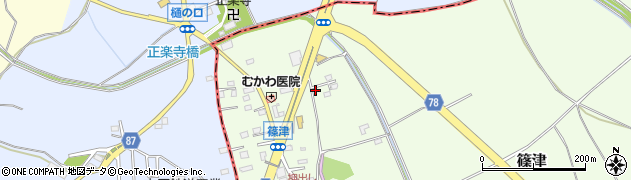 埼玉県白岡市篠津57周辺の地図