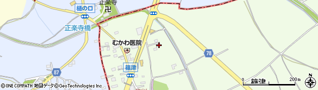 埼玉県白岡市篠津64周辺の地図