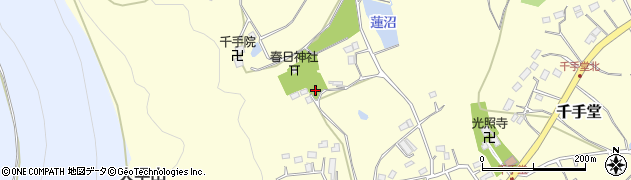 埼玉県比企郡嵐山町千手堂597周辺の地図