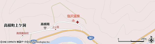 野麦街道宿場塩沢温泉七峰館周辺の地図