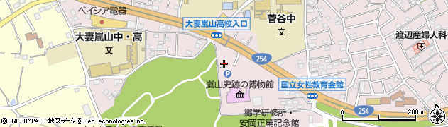 埼玉県比企郡嵐山町菅谷746周辺の地図