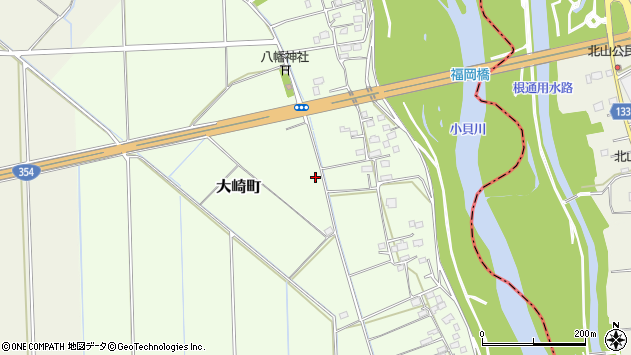 〒303-0012 茨城県常総市大崎町の地図