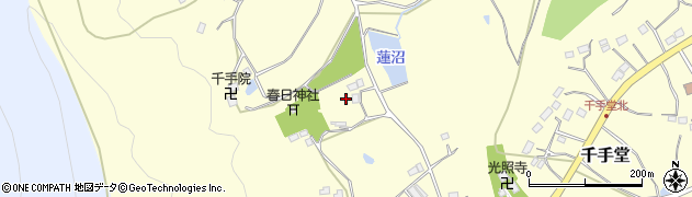 埼玉県比企郡嵐山町千手堂606周辺の地図