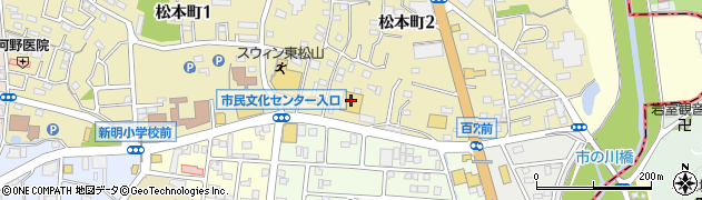 ゲオ　東松山店周辺の地図