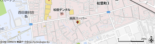 業務スーパー東松山店周辺の地図
