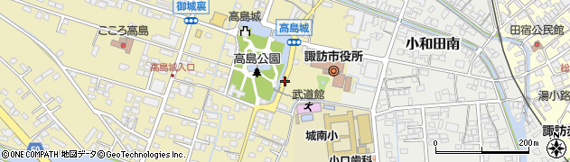 高島城前周辺の地図