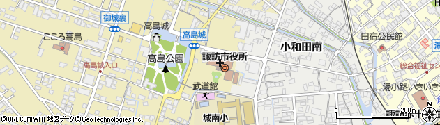 長野銀行諏訪市役所 ＡＴＭ周辺の地図