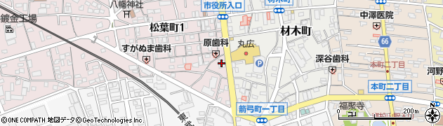 埼玉縣信用金庫森林公園支店周辺の地図