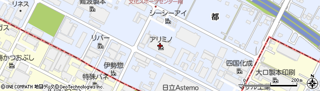 株式会社アリミノ　東松山工場周辺の地図
