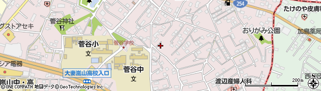 埼玉県比企郡嵐山町菅谷380周辺の地図