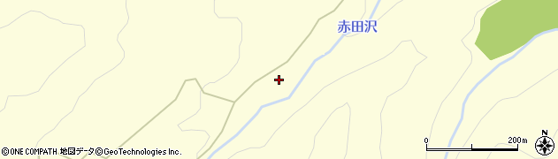 赤田沢周辺の地図