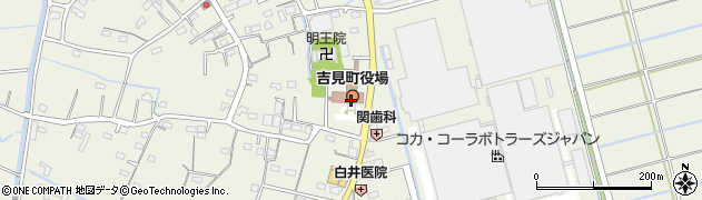 埼玉県吉見町（比企郡）周辺の地図