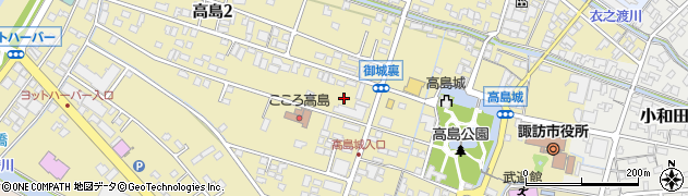 長野県諏訪市高島周辺の地図