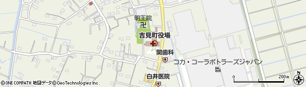 吉見町役場　総務課人権政策室周辺の地図