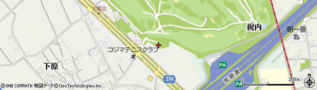 茨城県つくば市下原465周辺の地図