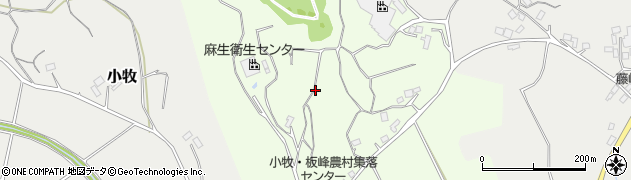 茨城県行方市板峰周辺の地図