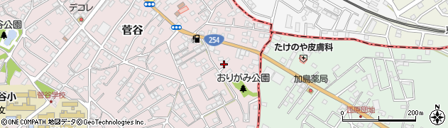 埼玉県比企郡嵐山町菅谷208周辺の地図