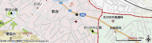 埼玉県比企郡嵐山町菅谷190周辺の地図