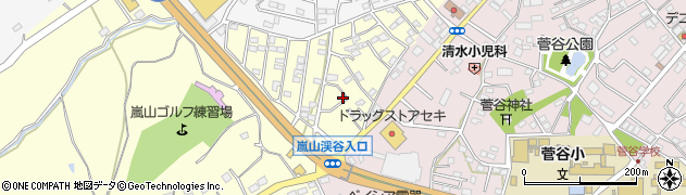 埼玉県比企郡嵐山町千手堂25-18周辺の地図