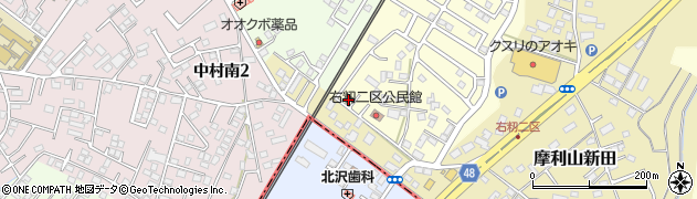 茨城県土浦市右籾2129周辺の地図