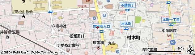 武蔵野銀行東松山支店 ＡＴＭ周辺の地図