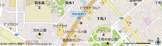 キングファミリー福井羽水店周辺の地図