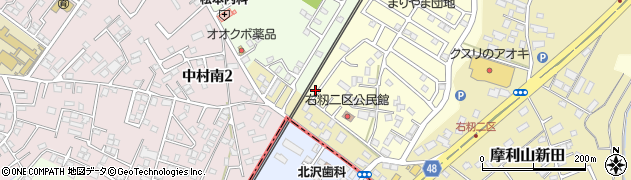茨城県土浦市右籾2128周辺の地図