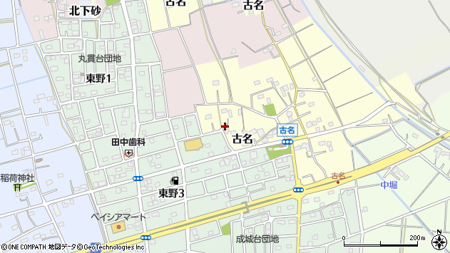 〒355-0114 埼玉県比企郡吉見町古名の地図