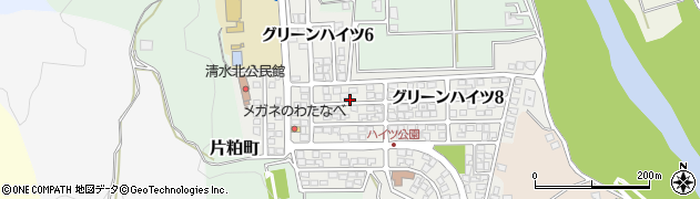 福井県福井市グリーンハイツ周辺の地図