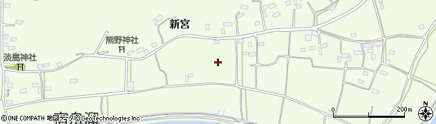 茨城県行方市新宮周辺の地図
