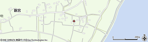 茨城県行方市新宮837周辺の地図
