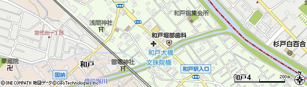埼玉県　警察署杉戸警察署須賀駐在所周辺の地図