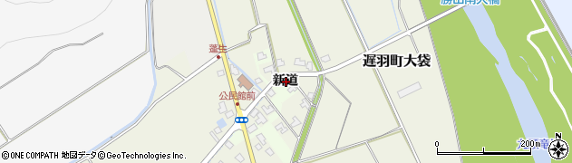 福井県勝山市遅羽町新道周辺の地図