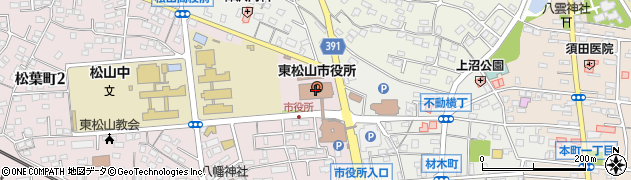 埼玉りそな銀行東松山市役所 ＡＴＭ周辺の地図