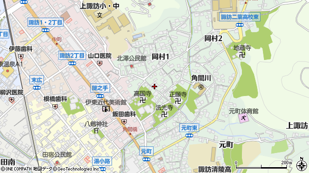 〒392-0005 長野県諏訪市岡村の地図