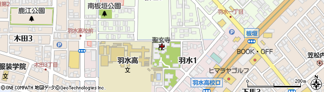 聖玄寺周辺の地図