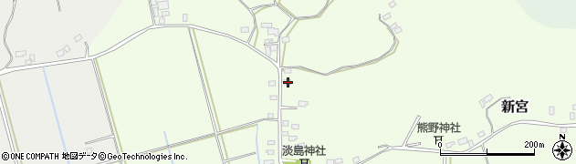 茨城県行方市新宮476周辺の地図