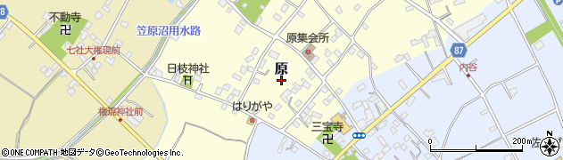 埼玉県久喜市原周辺の地図