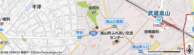 埼玉県比企郡嵐山町菅谷13周辺の地図