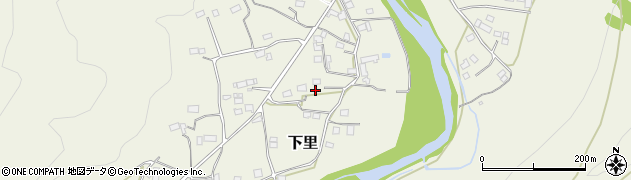 埼玉県比企郡小川町下里853周辺の地図