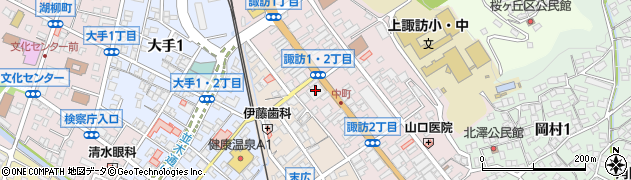 昭和商事株式会社諏訪支社周辺の地図