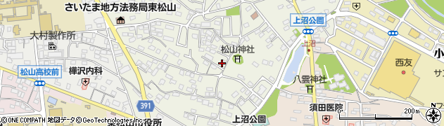 埼玉県東松山市日吉町周辺の地図