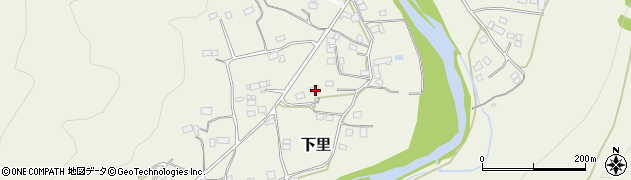 埼玉県比企郡小川町下里852周辺の地図