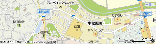 ラフィネ西友東松山店周辺の地図