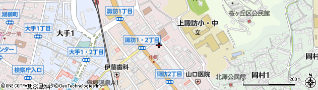 株式会社あぐりライフ信州諏訪　上諏訪店周辺の地図